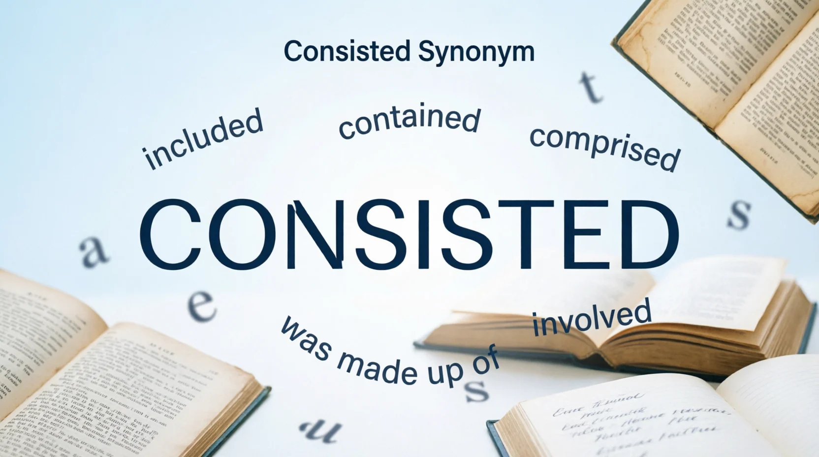 Consisted Synonym