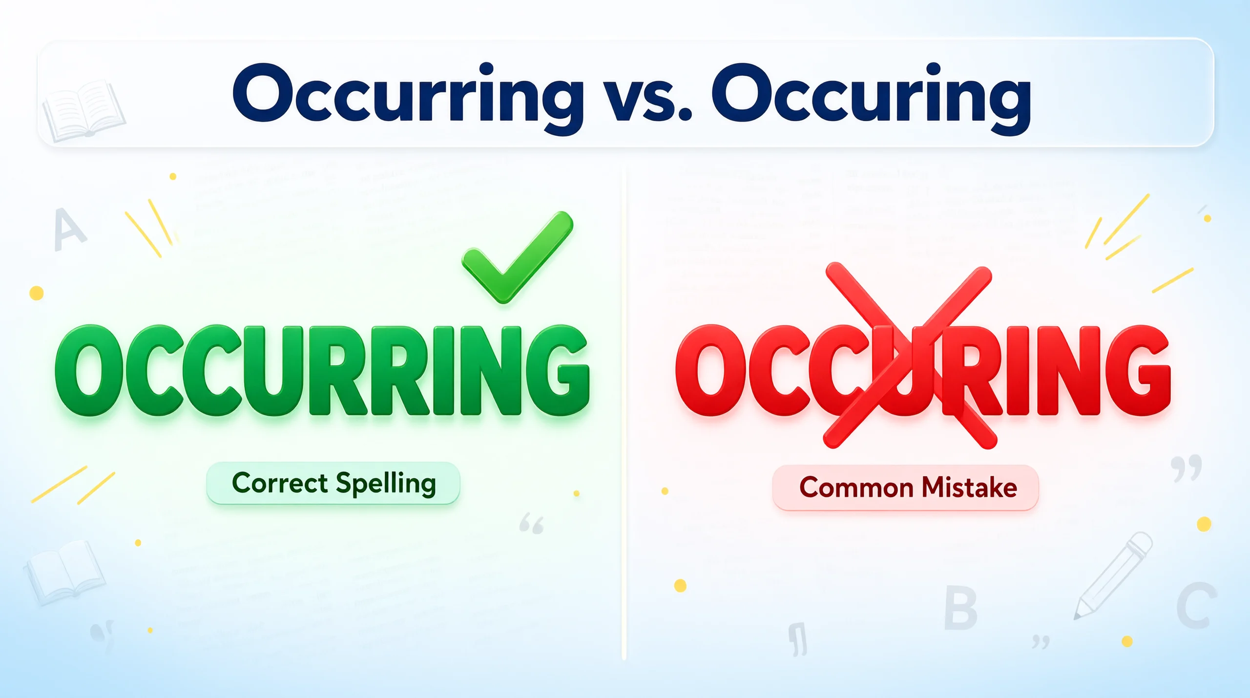 Occurring vs. Occuring