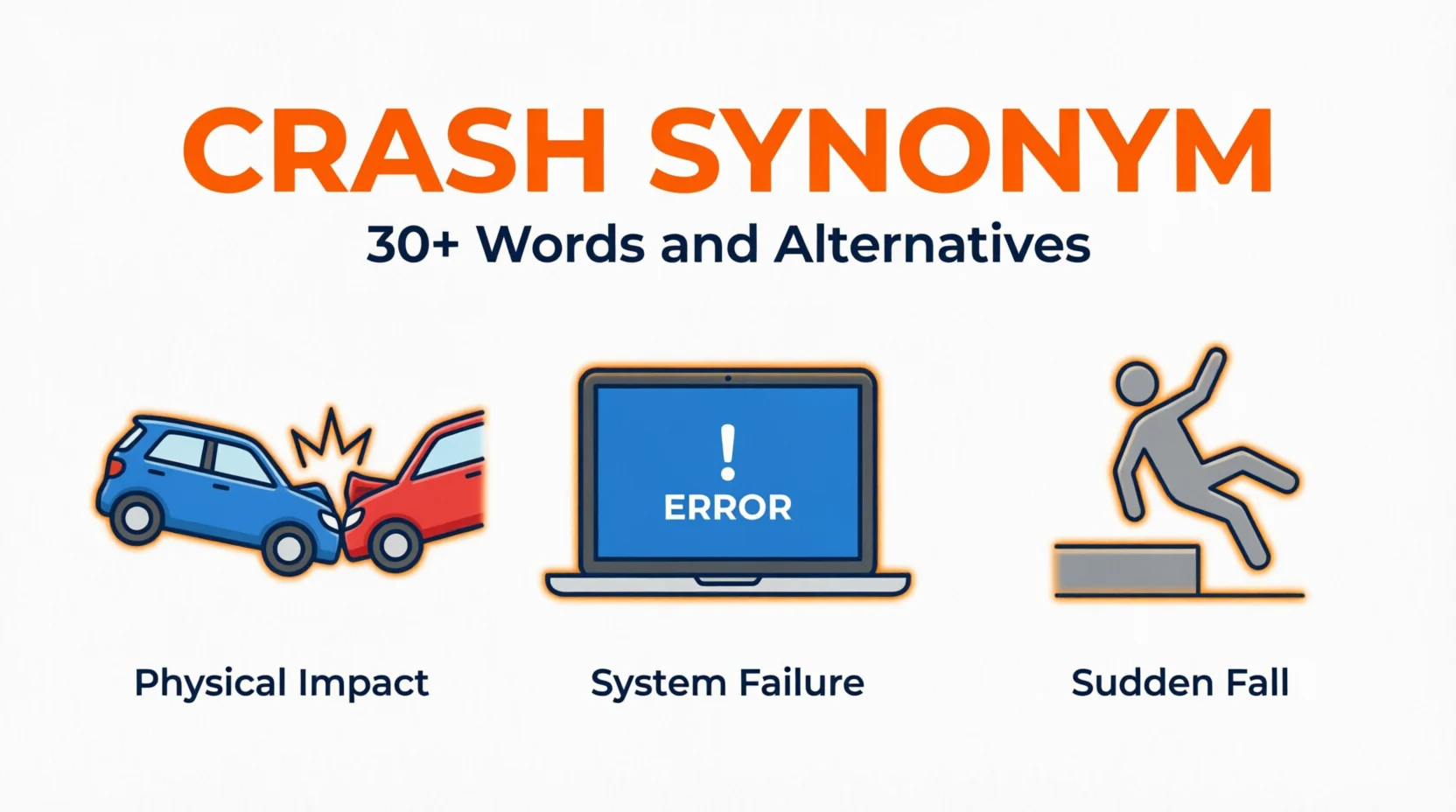 Synonyms for Crash