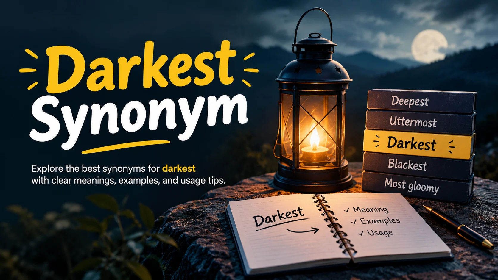 Synonyms for Darkest
