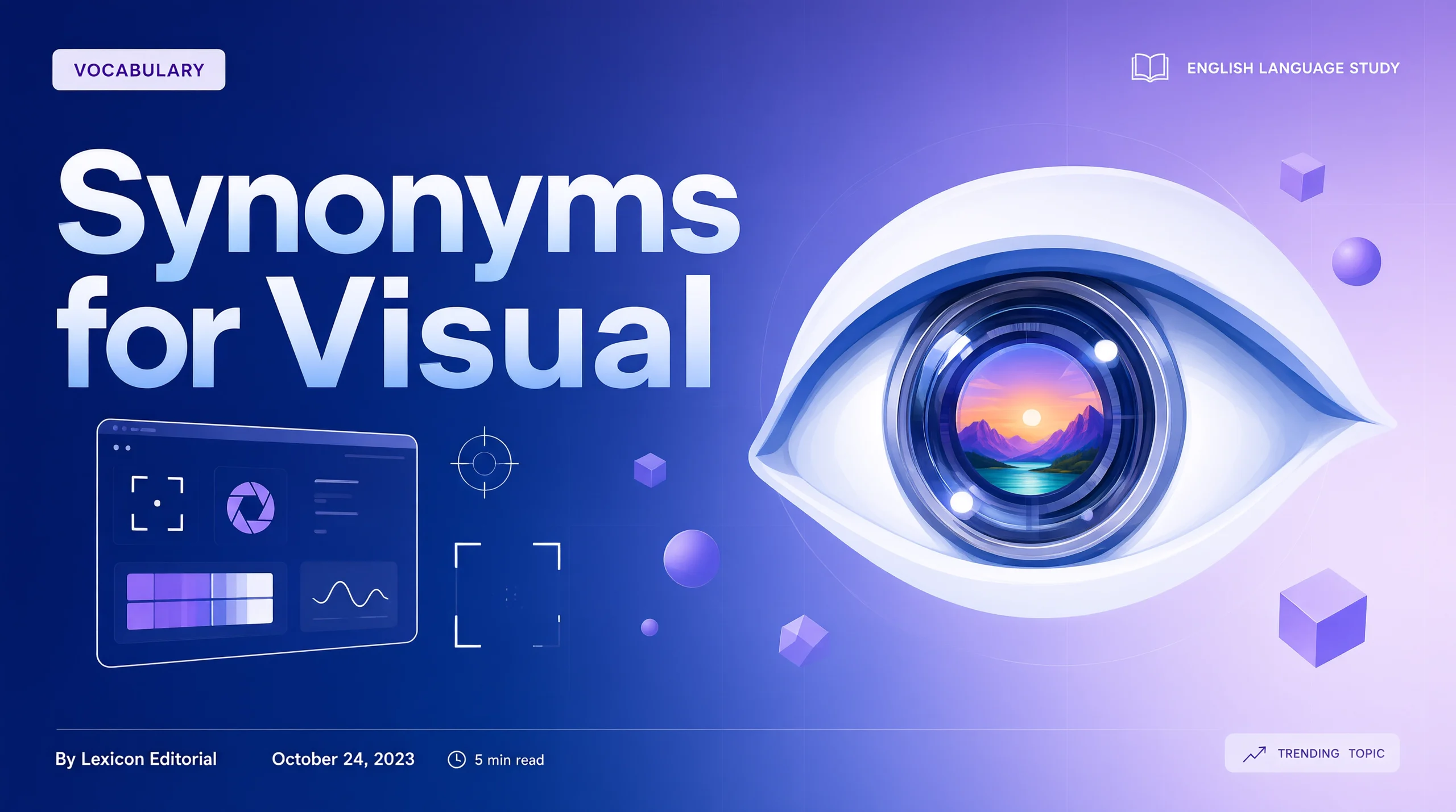 Synonyms for Visual