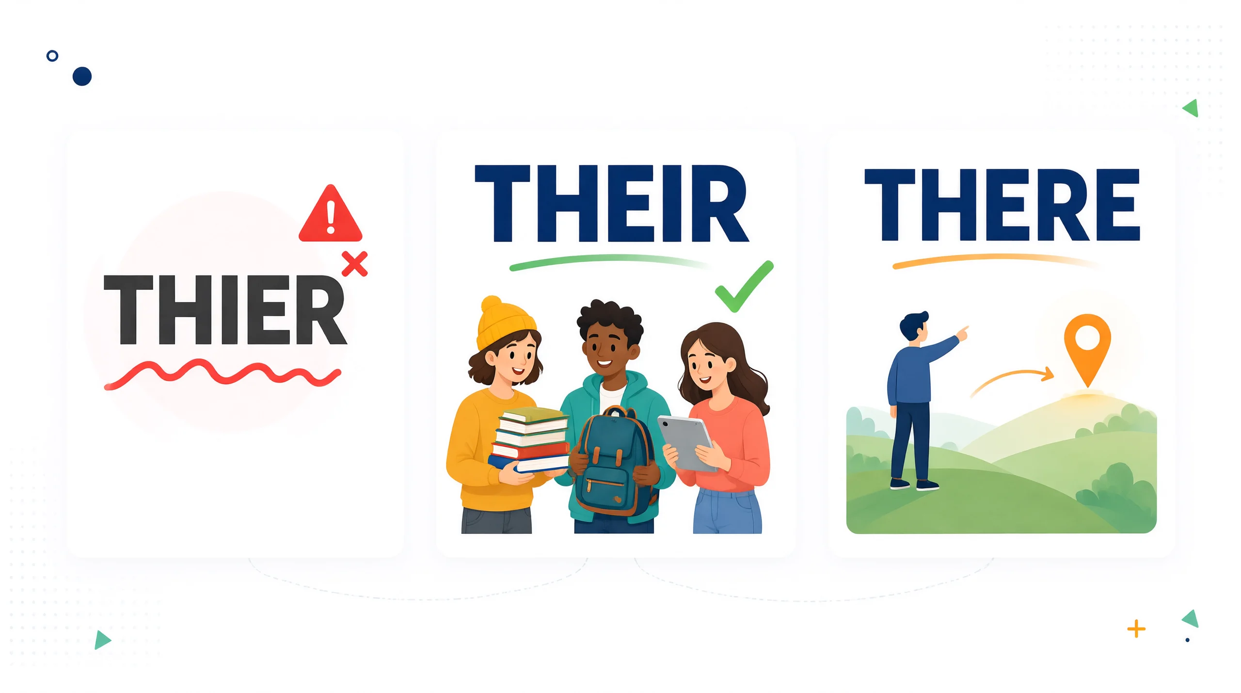 Thier vs Their vs There